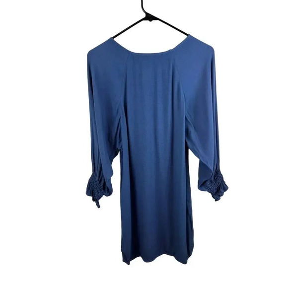 Maje Dress Blue Realiste Crape Shift Dress Size Small - Picture 12 of 16